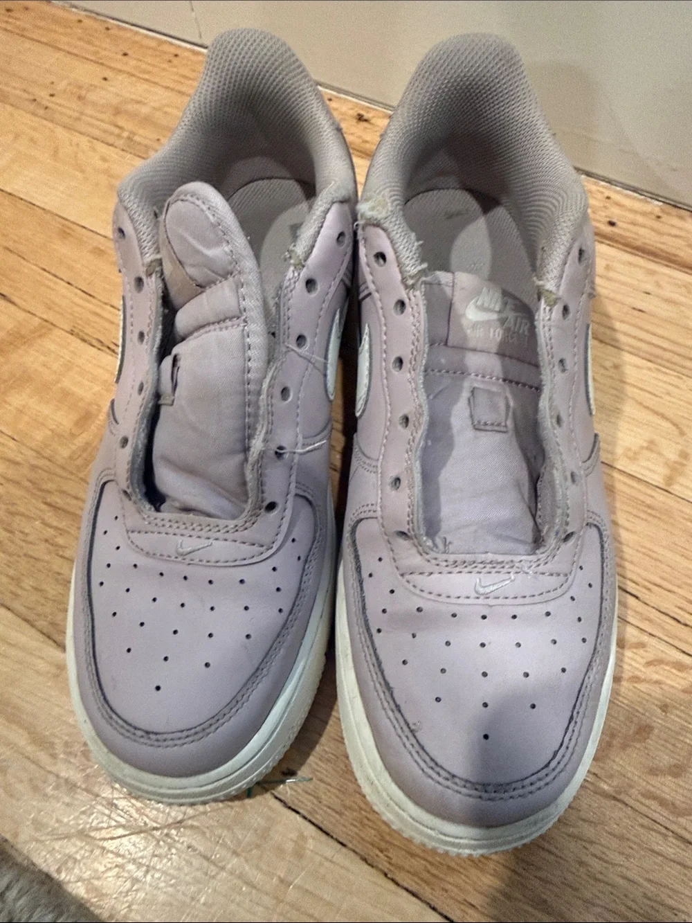 Nike Kids' Air Force 1 Lavender Low-Top Sneakers Platinum Violet